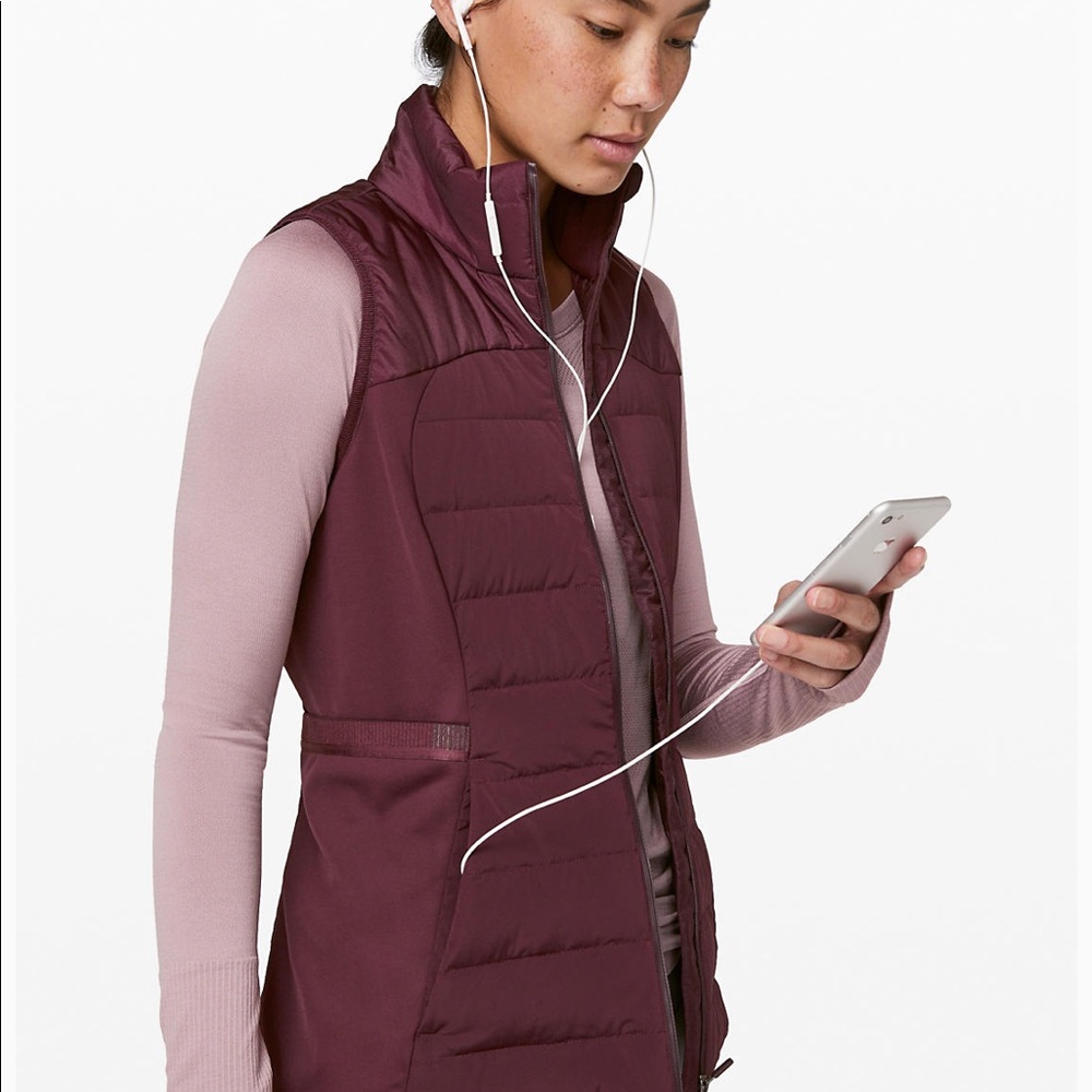 Lululemon Down For It All Vest - size 4